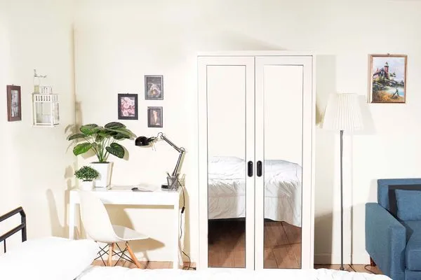 Open door Left&Right mirror wardrobe - Ixy Mild Collection