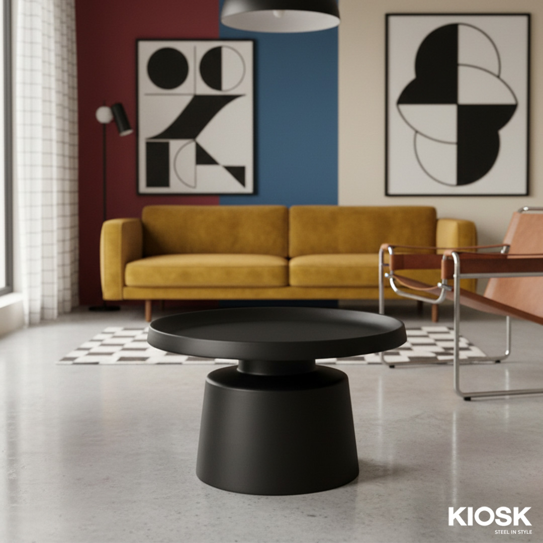 LUMO Coffee Table Diameter 70 cmx H43 cm - Formed Steel 1mm Thickness