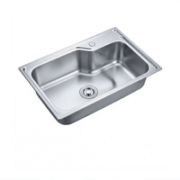 KIOSK DB-203 Kitchen Cabinet with Pearl Sand Finish Stainless Sink-7