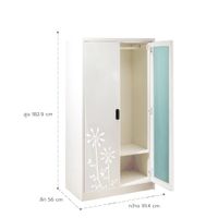 Open door-capsule handle mirror wardrobe-IXY graphic-2