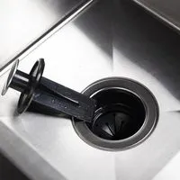 Kitchen Cabinet with 2 bowl 304stainless sink & Food Waste Disposer-6