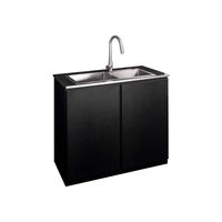 Kitchen Cabinet with 2 bowl 304stainless sink & Food Waste Disposer-1