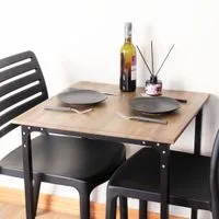 Dinning table for 2 with Acacia wood top-3