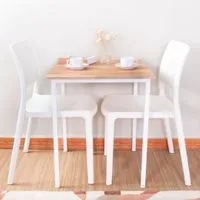 Dinning table for 2 with Acacia wood top-4