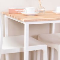 Dinning table for 2 with Acacia wood top-5