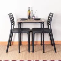 Dinning table for 2 with Acacia wood top-1