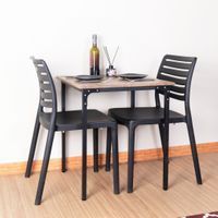 Dinning table for 2 with Acacia wood top-2