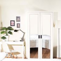 Open door Left&Right mirror wardrobe - Ixy Mild Collection