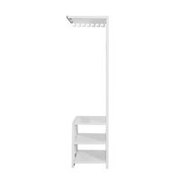 Wall Mounted Cloth Rack with dressing mirror-3