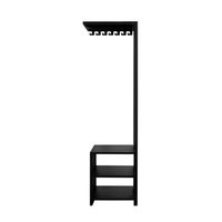 Wall Mounted Cloth Rack with dressing mirror-6